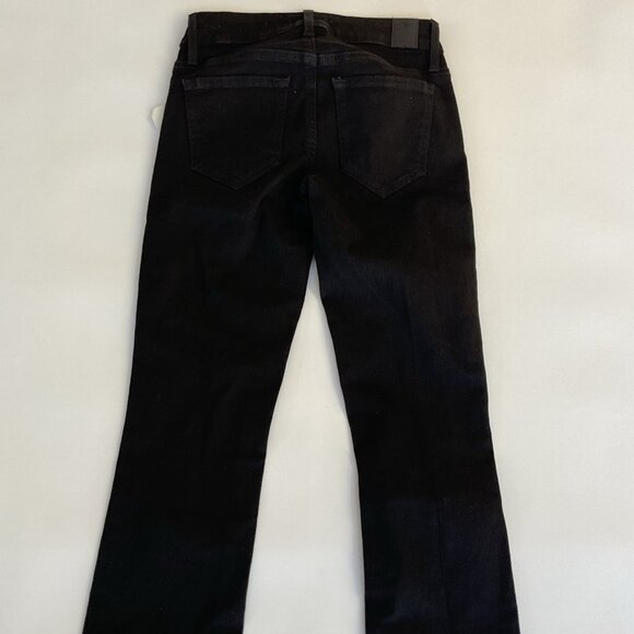 Guess Women’s Mid Rise Boot Cut Jeans In Black Denim Size 23 - Picture 10 of 12